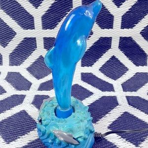 NWTS Vintage and Rare Electric Dolphin Lamp